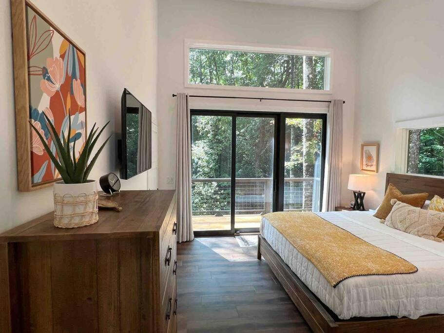 فيلا Modern Mountain Getaway With Hot Tub, Fire Pit Sautee Nacoochee المظهر الخارجي الصورة