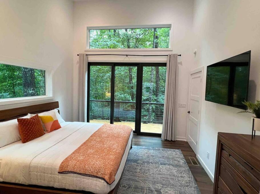 فيلا Modern Mountain Getaway With Hot Tub, Fire Pit Sautee Nacoochee المظهر الخارجي الصورة
