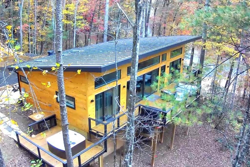 فيلا Modern Mountain Getaway With Hot Tub, Fire Pit Sautee Nacoochee المظهر الخارجي الصورة
